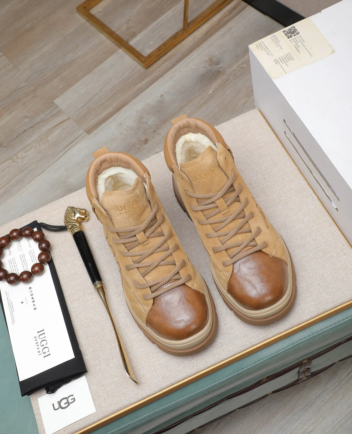 Men's shoes 💰640 IUGGI new retro presbyopia men's shoes, casual and versatile, full of high-end sense, fashionable, luxury and personalized style, joint style, retro presbyopia factor, full of handsome style, first layer suede cowhide, lining wool, rubber outsole, light and non-slip size: 39-44